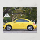 Yellow Bug Vintage auto Briefkaarten (Voorkant)