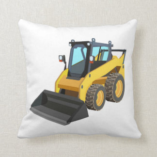 Yellow Bull Dozer Pillow Kussen