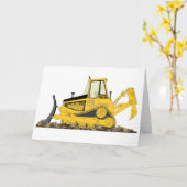 Yellow Bulldozer Kaart (Gele Bloem)
