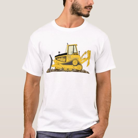 Yellow Bulldozer T-shirt (Voorkant)