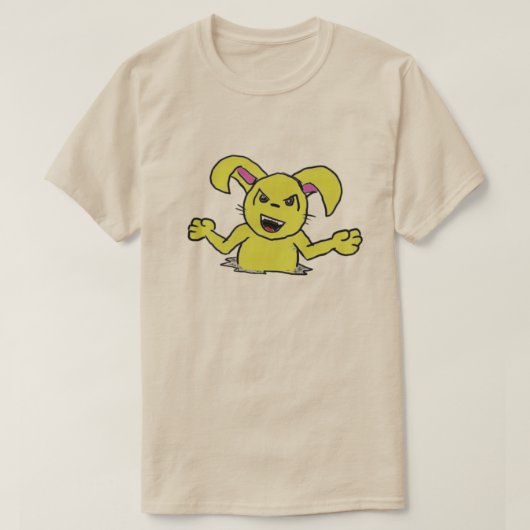Yellow Bunny Girl T-shirt (Design voorkant)