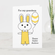 Yellow Bunny Happy Easter