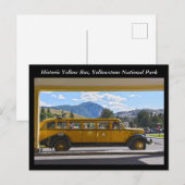 Yellow Bus, Yellowstone National Park, Wyoming Briefkaart (Voorkant / Achterkant)