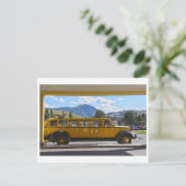 Yellow Bus, Yellowstone National Park, Wyoming Pos Briefkaart (Staand voorkant)