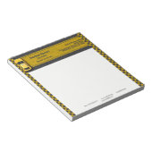 Yellow Business Taxi Cab Driver Service Notitieblok (Schuin)