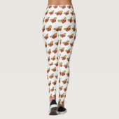Yellow Butterfly Aangepaste Leggings (Achterkant)