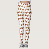 Yellow Butterfly Aangepaste Leggings (Voorkant)