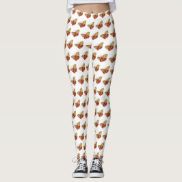 Yellow Butterfly Aangepaste Leggings