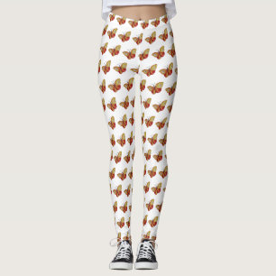 Yellow Butterfly Aangepaste Leggings
