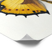 Yellow Butterfly Art Print Poster (Hoek)