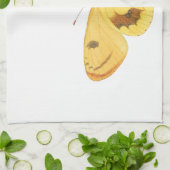 Yellow Butterfly -  Fine Art keukenhanddoek (Gevouwen)
