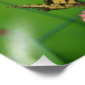 Yellow Butterfly foto Afdruk (Hoek)