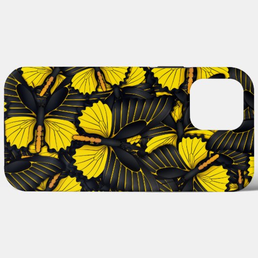 Yellow Butterfly Hive iPhone | iPhone-Butterfly 13 Case-Mate iPhone Case (Achterkant (horizontaal))