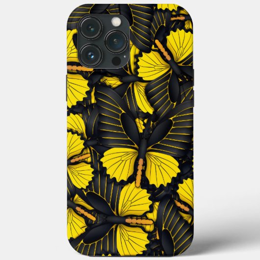 Yellow Butterfly Hive iPhone | iPhone-Butterfly 13 Case-Mate iPhone Case (Achterkant)