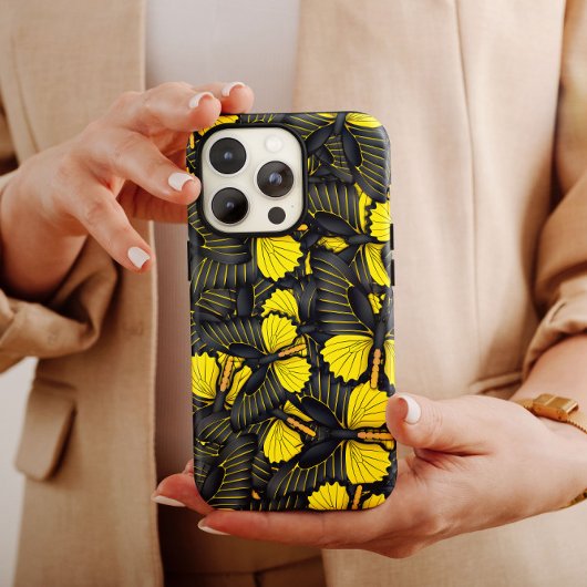 Yellow Butterfly Hive iPhone | iPhone-Butterfly 13 Case-Mate iPhone Case