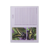 Yellow Butterfly I & II - GROOT Notitieblok (Linkerzijde)