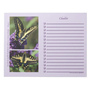 Yellow Butterfly I & II - GROTE Blocnote
