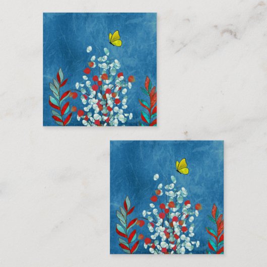 Yellow Butterfly Informatiekaartje (Voorkant / Achterkant)