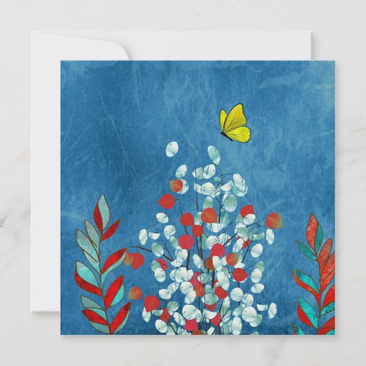 Yellow Butterfly Kaart (Voorkant)