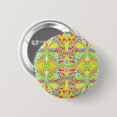 "Yellow Butterfly Mandala" Button (Voorkant /achterkant)