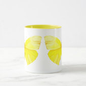 Yellow Butterfly Mug Mok (Midden)