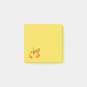 Yellow Butterfly Waterverf Tekening Post-it Notiti Post-it® Notes (Voorkant)