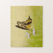 Yellow Butterfly Wildflower Natuur Kunstpuzzel Legpuzzel (Verticaal)