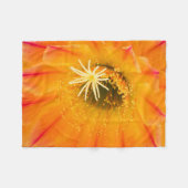 Yellow Cactus Blossom Fleece Deken (Voorkant (Horizontaal))