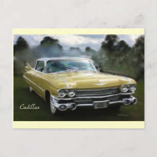 Yellow Cadillac Briefkaart