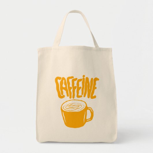 Yellow Caffeine Tote Bag (Voorkant)