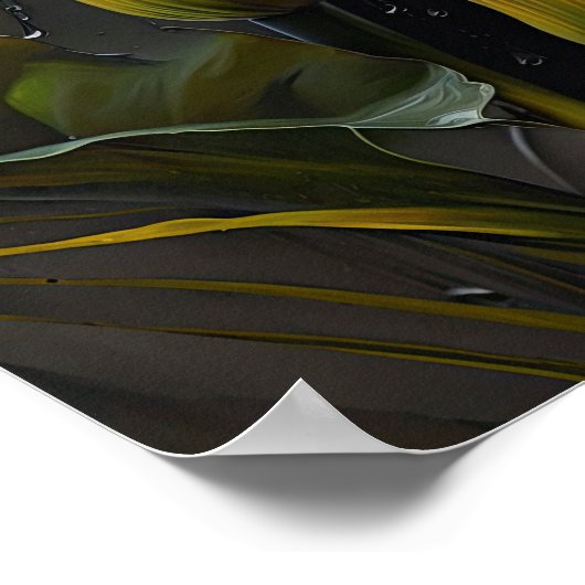 Yellow Calla Lilies Lily Bloemenkunst Print Poster (Hoek)