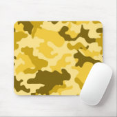 Yellow Camo Mousepad Muismat (Met muis)