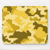 Yellow Camo Mousepad Muismat (Voorkant)