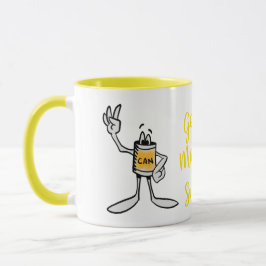Yellow Can Creature Coffee Mug Mok