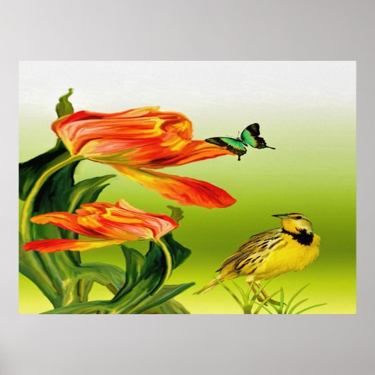 Yellow Canarie name Holly Poster (Voorkant)