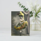 Yellow Cancan Briefkaart (Staand voorkant)