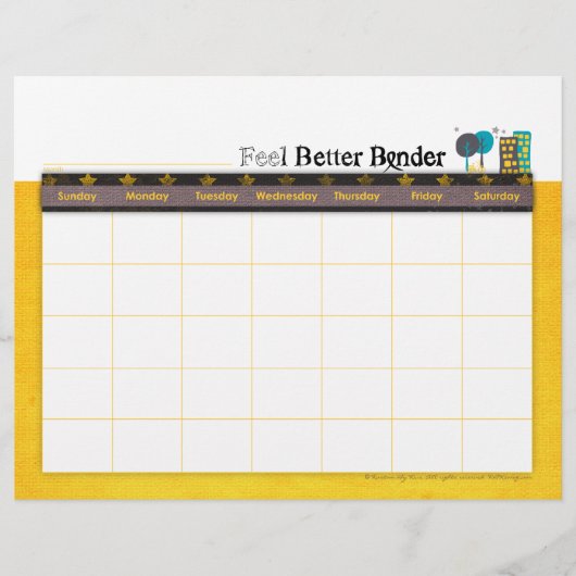 Yellow Cance voelt beter Multomap Agenda Flyer (Voorkant)