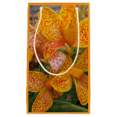 Yellow Canna Lily with Red Speckles Floral Klein Cadeauzakje (Voorkant)