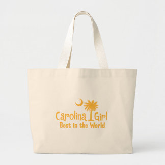 Yellow Carolina Girl Best in the World Grote Tote Bag