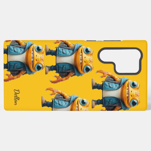 Yellow Casing Samsung Galaxy S22 Ultra Samsung Galaxy Hoesje (Achterkant horizontaal)