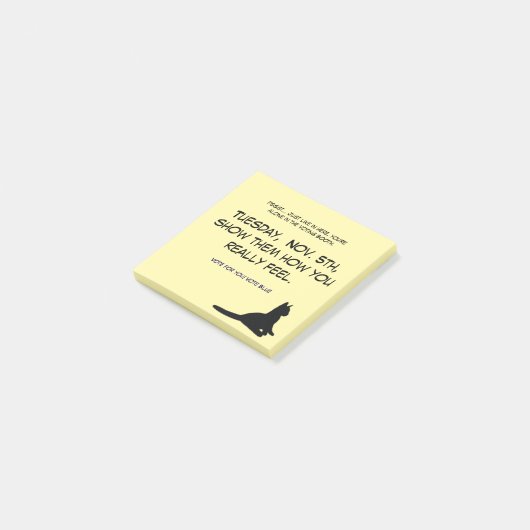 Yellow Cat Post-it Post-it® Notes (Schuin)