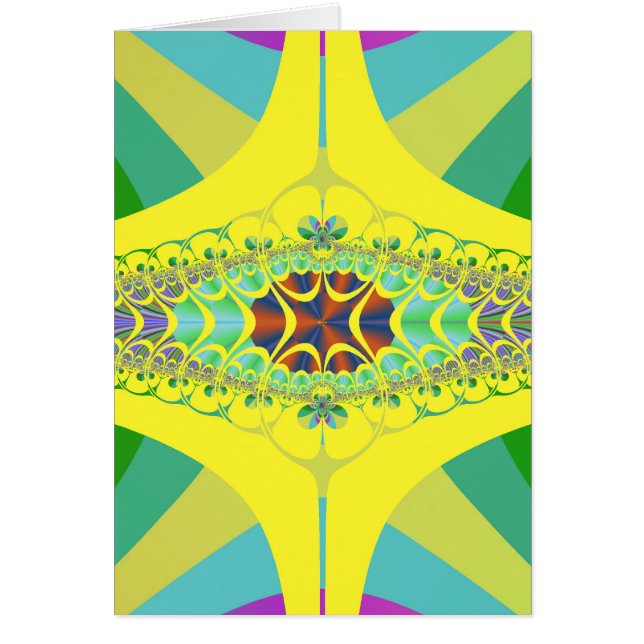 Yellow Centipede Fractal (Voorkant)