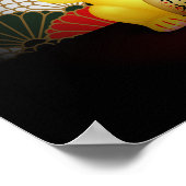 Yellow Ceramic Maneki Neko Poster (Hoek)