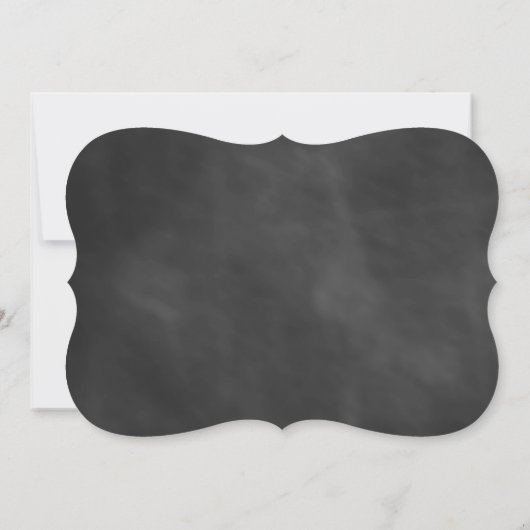 Yellow Chalk Bridal Shower-uitnodiging Kaart (Achterkant)