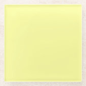 Yellow Chalk Glazen Onderzetter (Voorkant)