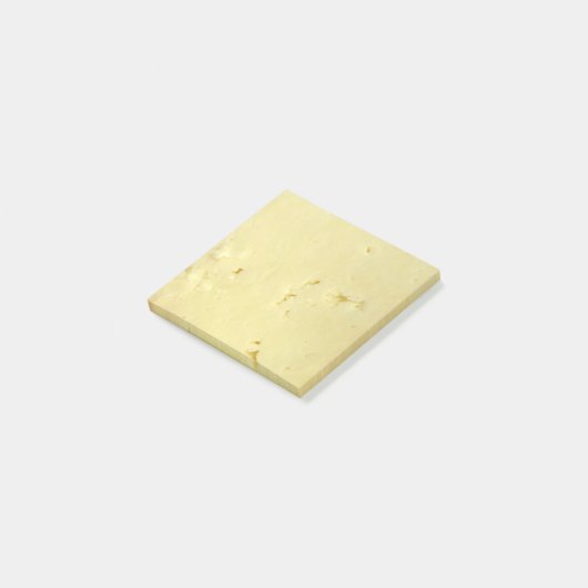 Yellow Cheese Slice Novelty Post-it Notes (Schuin)