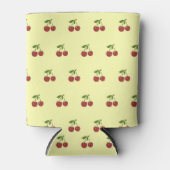 Yellow Cherry Pattern Fresh Fruit Modern Party Blikjeskoeler (Voorkant)