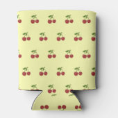 Yellow Cherry Pattern Fresh Fruit Modern Party Blikjeskoeler (Achterkant)