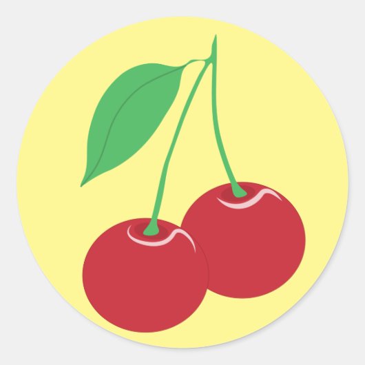 Yellow Cherry Sticker (Voorkant)
