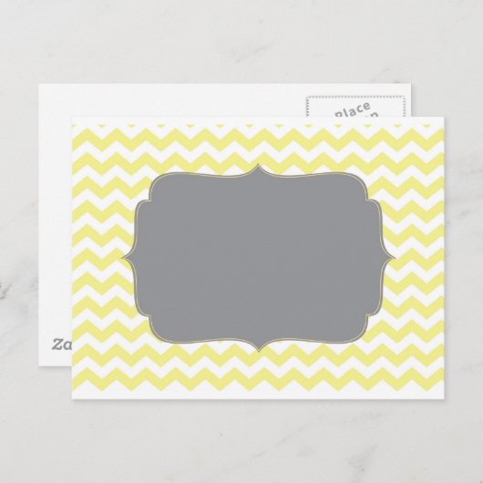  Yellow Cheveron Briefkaart (Voorkant / Achterkant)